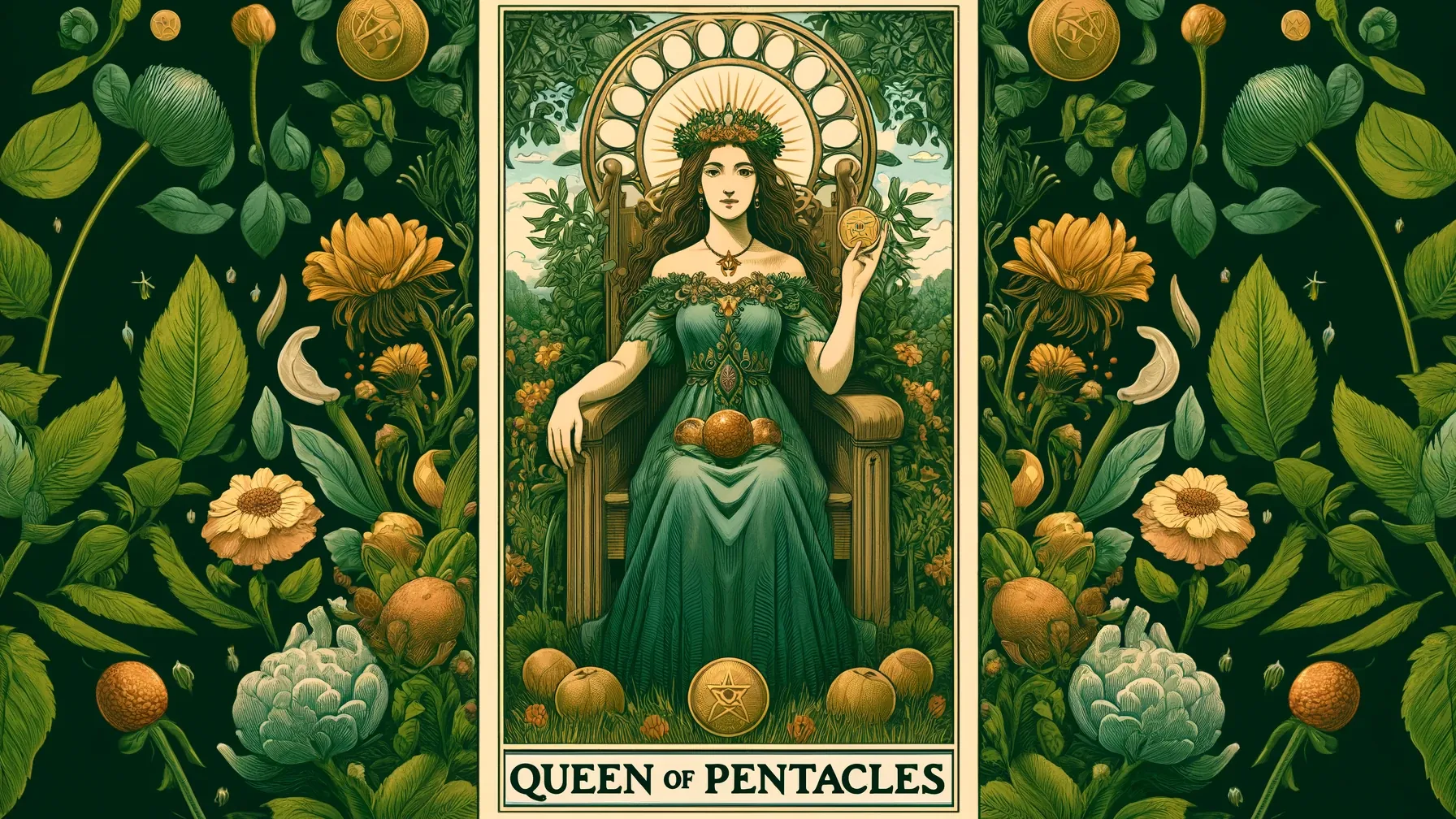 Exploring Queen of Pentacles Tarot Card: Fertility and Financial success