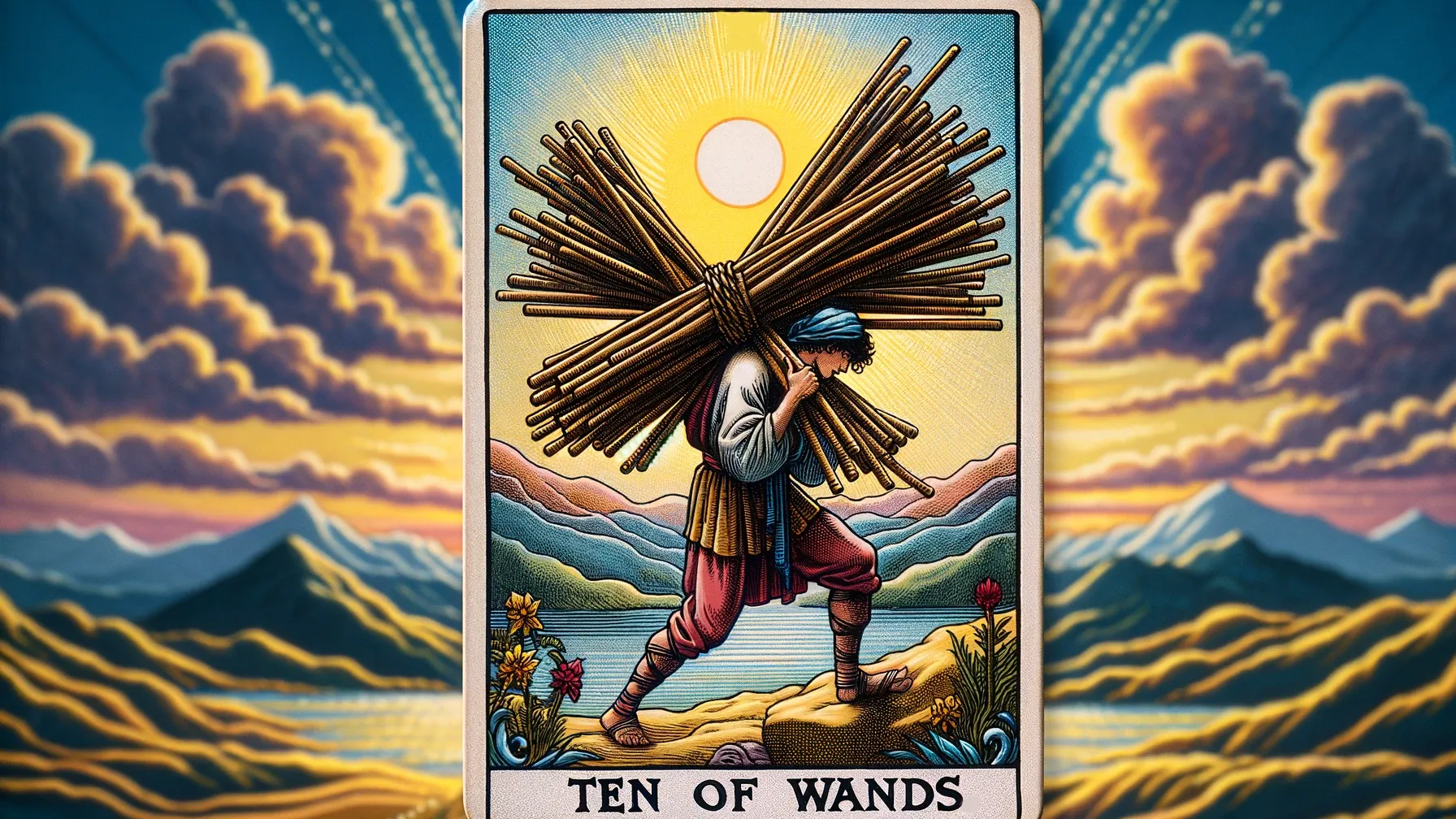 Unveiling Ten of Wands Tarot Card: Managing Overload and Balancing Workload