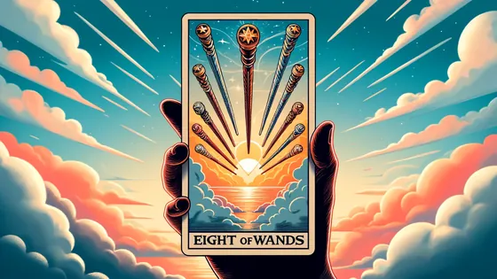 Exploring Eight of Wands Tarot Card: Mastering Swift Actions and Rapid Career Progression